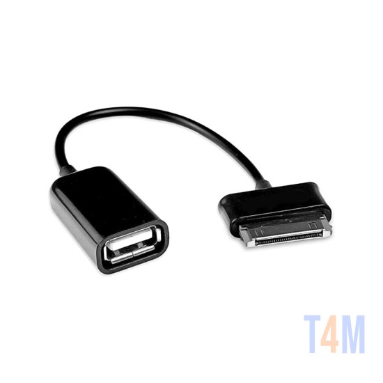 OTG DATA CABLE FOR SAMSUNG GALAXY TABLET P1000 BLACK